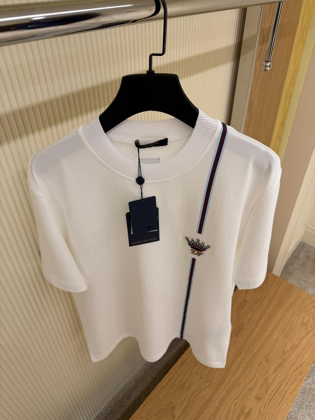 Louis Vuitton Crown Stripe T-Shirt – White