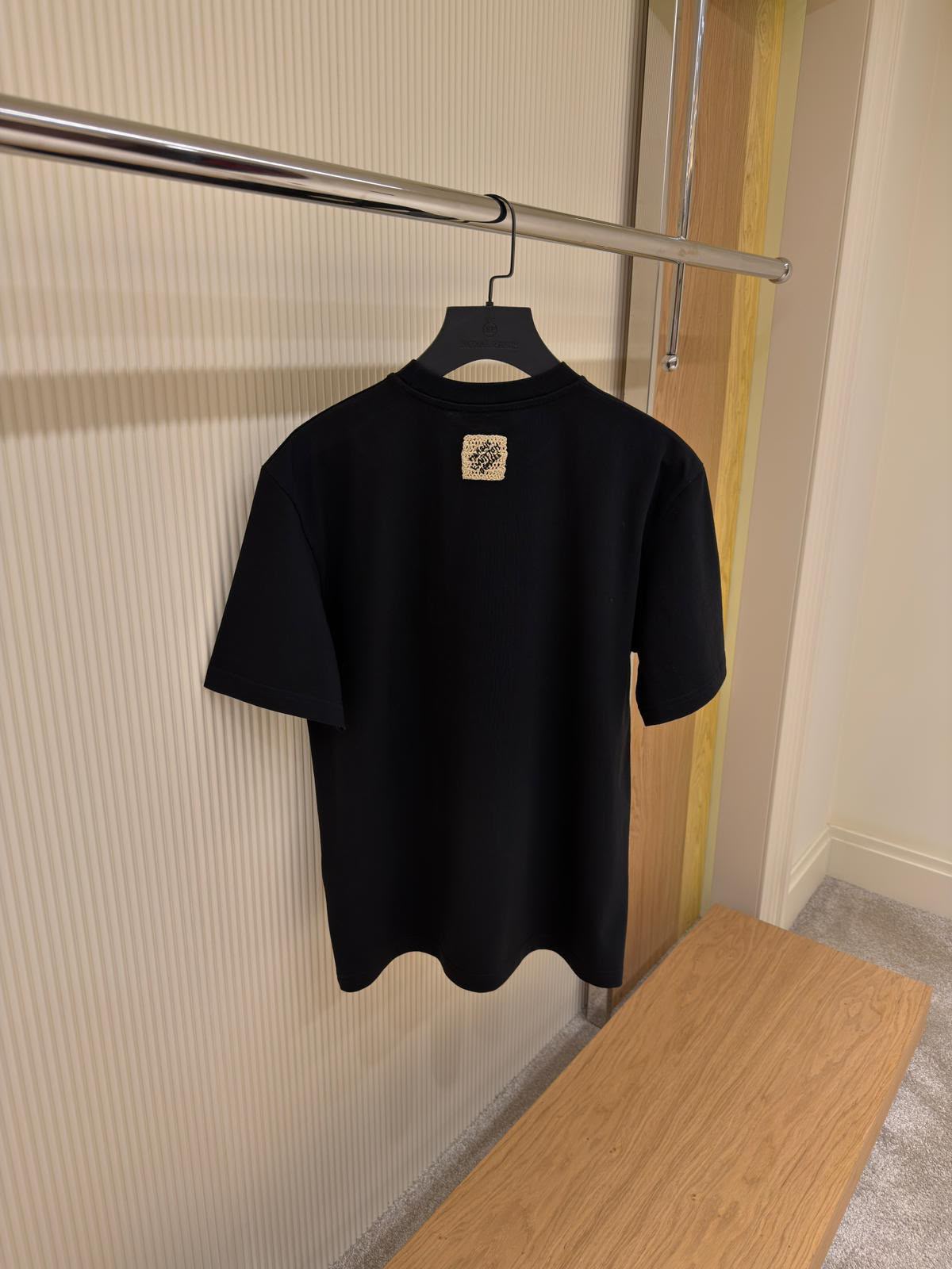 Louis Vuitton Embroidered Signature T-Shirt – Black & Gold