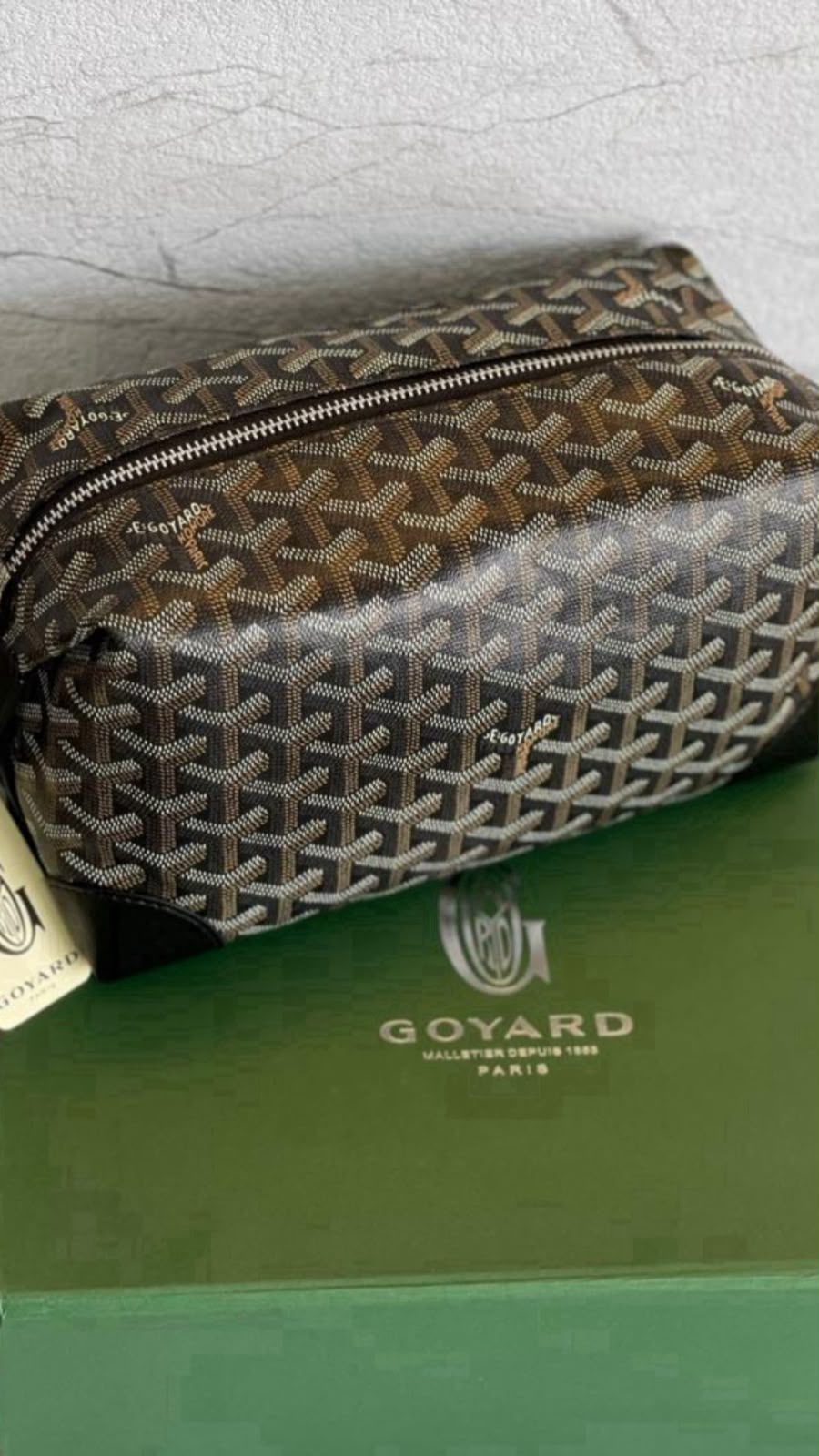 Goyard Senat Toiletry Pouch – Black & Brown