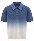 Gucci GG Gradient Knit Polo – Blue & Ivory