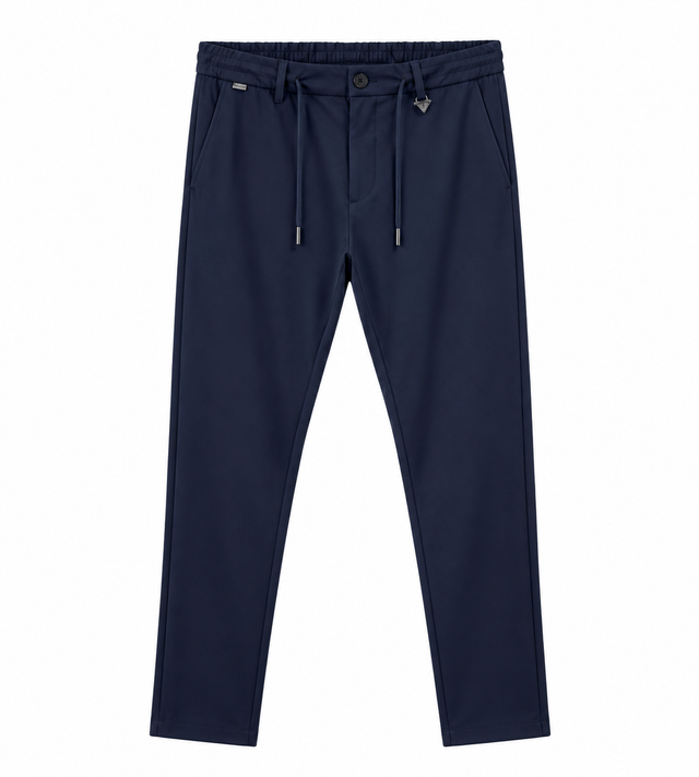 Prada Drawstring Tailored Pants – Navy