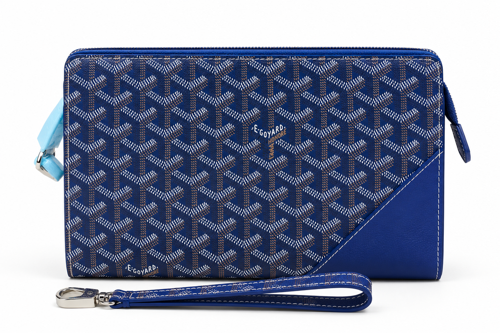 Goyard Senat MM Pouch – Navy Blue