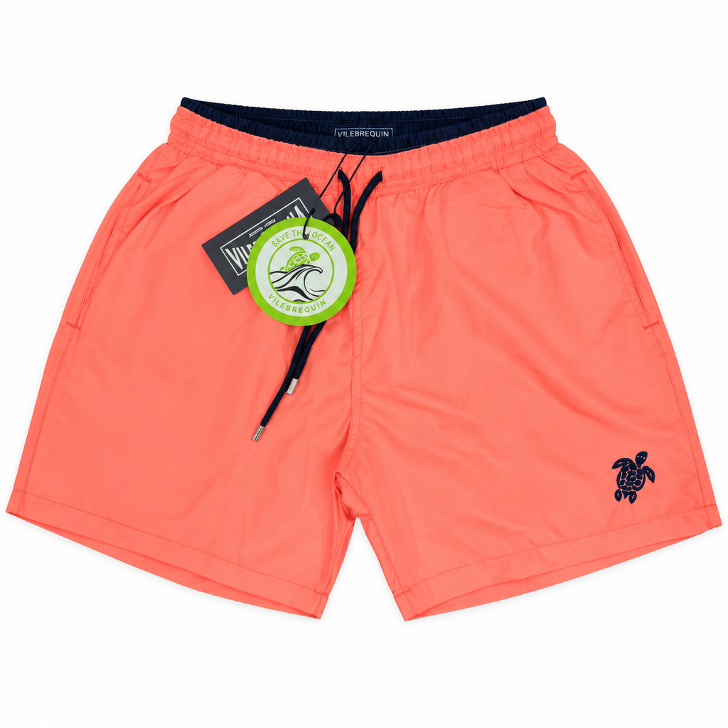 Vilebrequin Solid Swim Shorts – Coral Pink