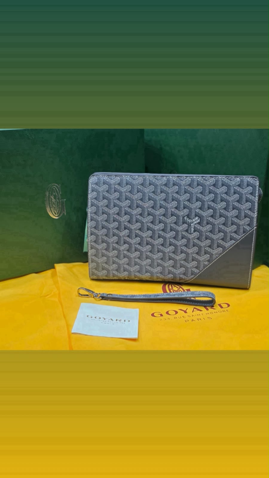 Goyard Senat MM Pouch – Grey