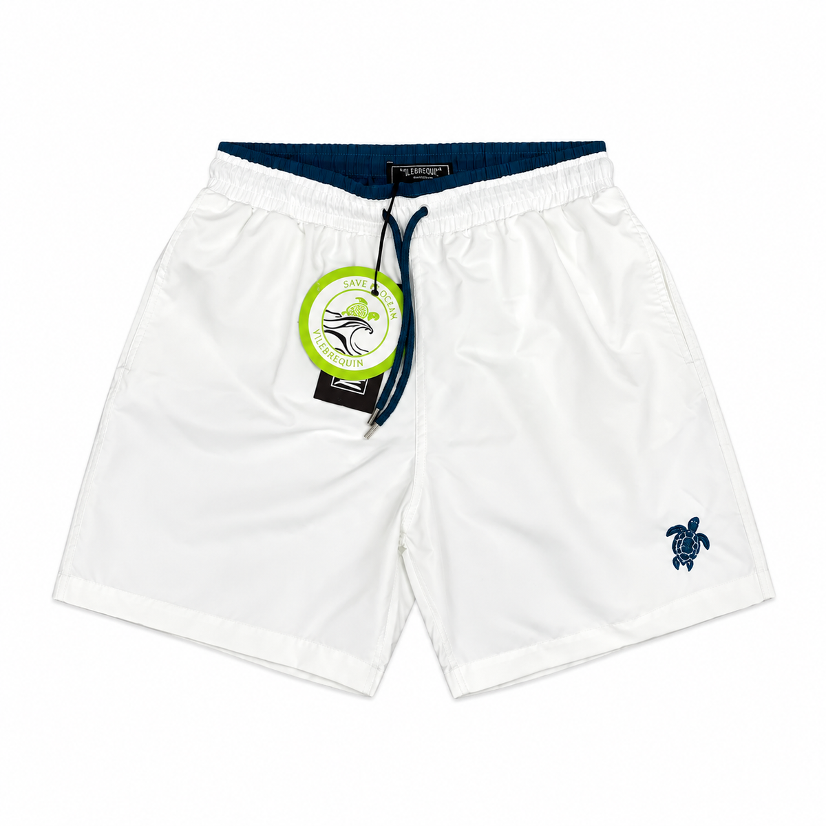 Vilebrequin Turtle Embroidered Swim Shorts – White