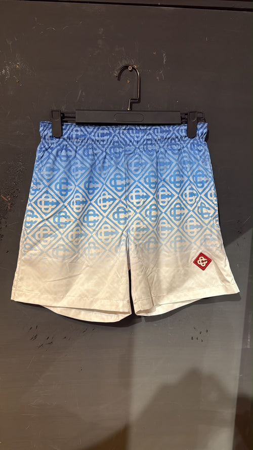 Casablanca Monogram Gradient Swim Shorts – Blue & White