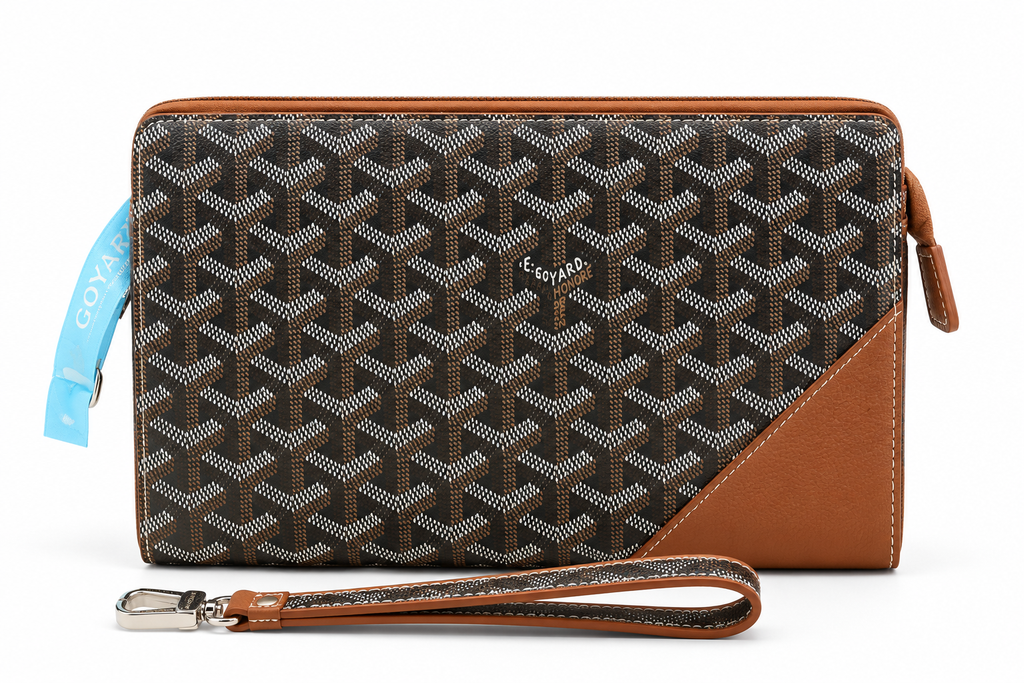 Goyard Senat MM Pouch – Black & Tan