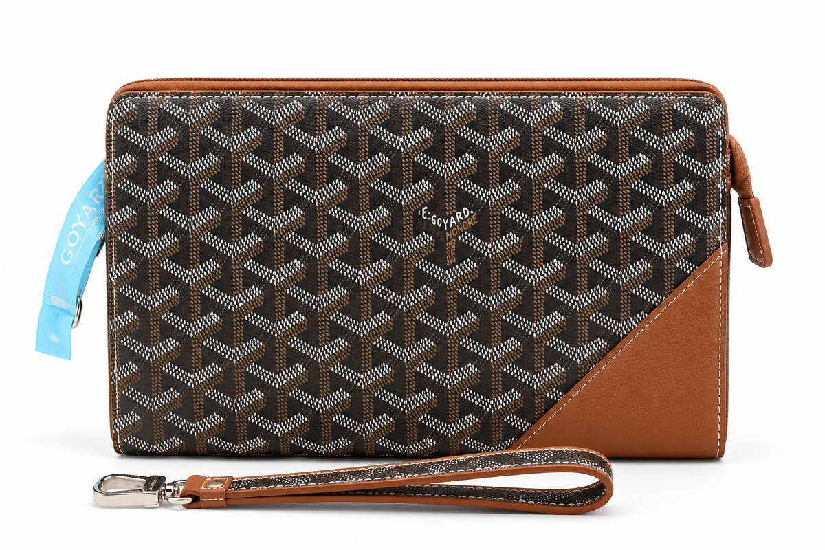 Goyard Senat MM Pouch – Black & Tan