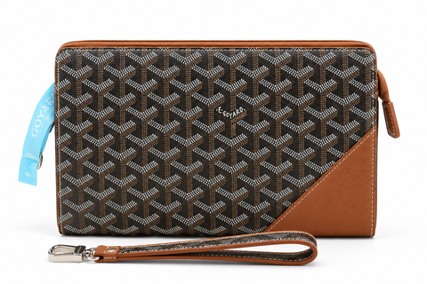 Goyard Senat MM Pouch – Black & Tan
