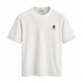 Brunello Cucinelli Logo Knit Crewneck T-Shirt – Ivory