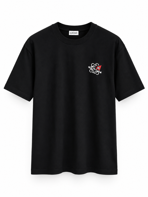 LOEWE Anagram Detail T-Shirt – Black