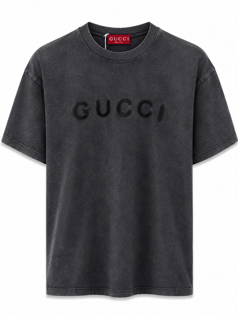 Gucci Washed Logo T-Shirt – Charcoal