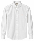 Hermès H Embroidered Button-Down Shirt – White