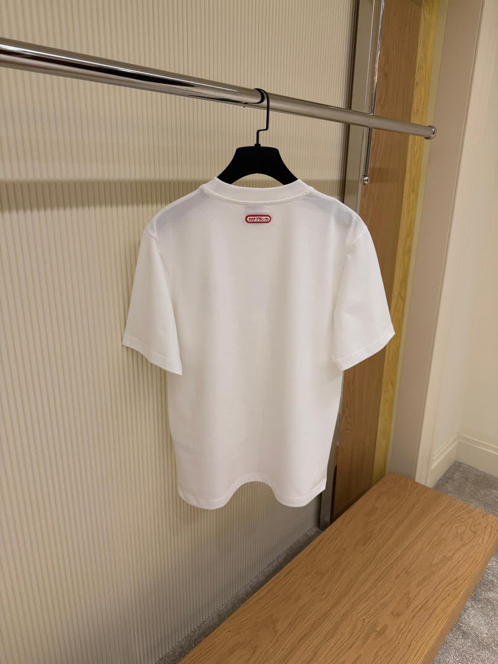 Casablanca Logo Patch T-Shirt – White & Red