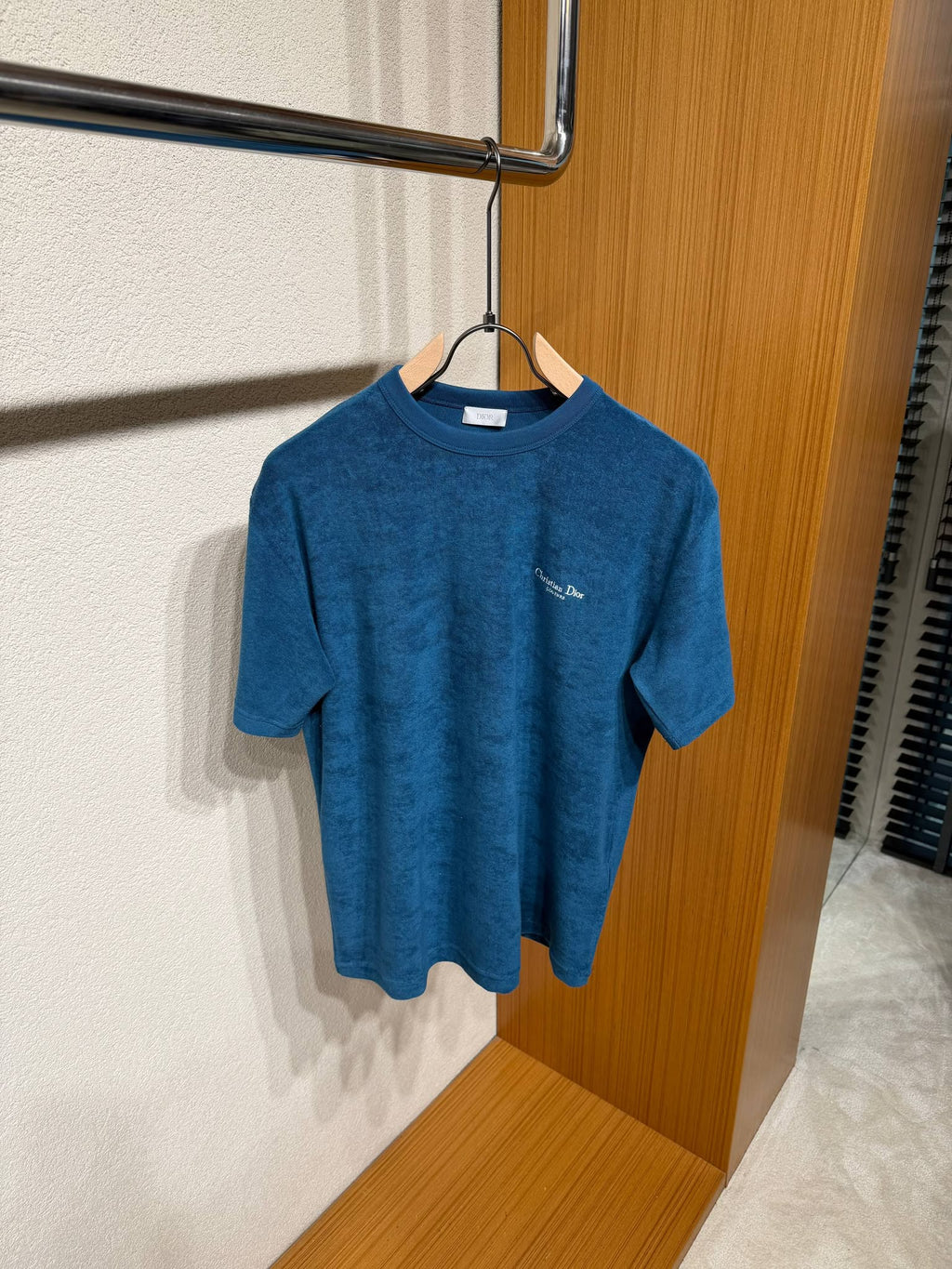 Dior Christian Dior Couture Textured T-Shirt – blue