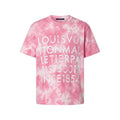 Louis Vuitton Bleached Graphic Printed T-Shirt – Pink