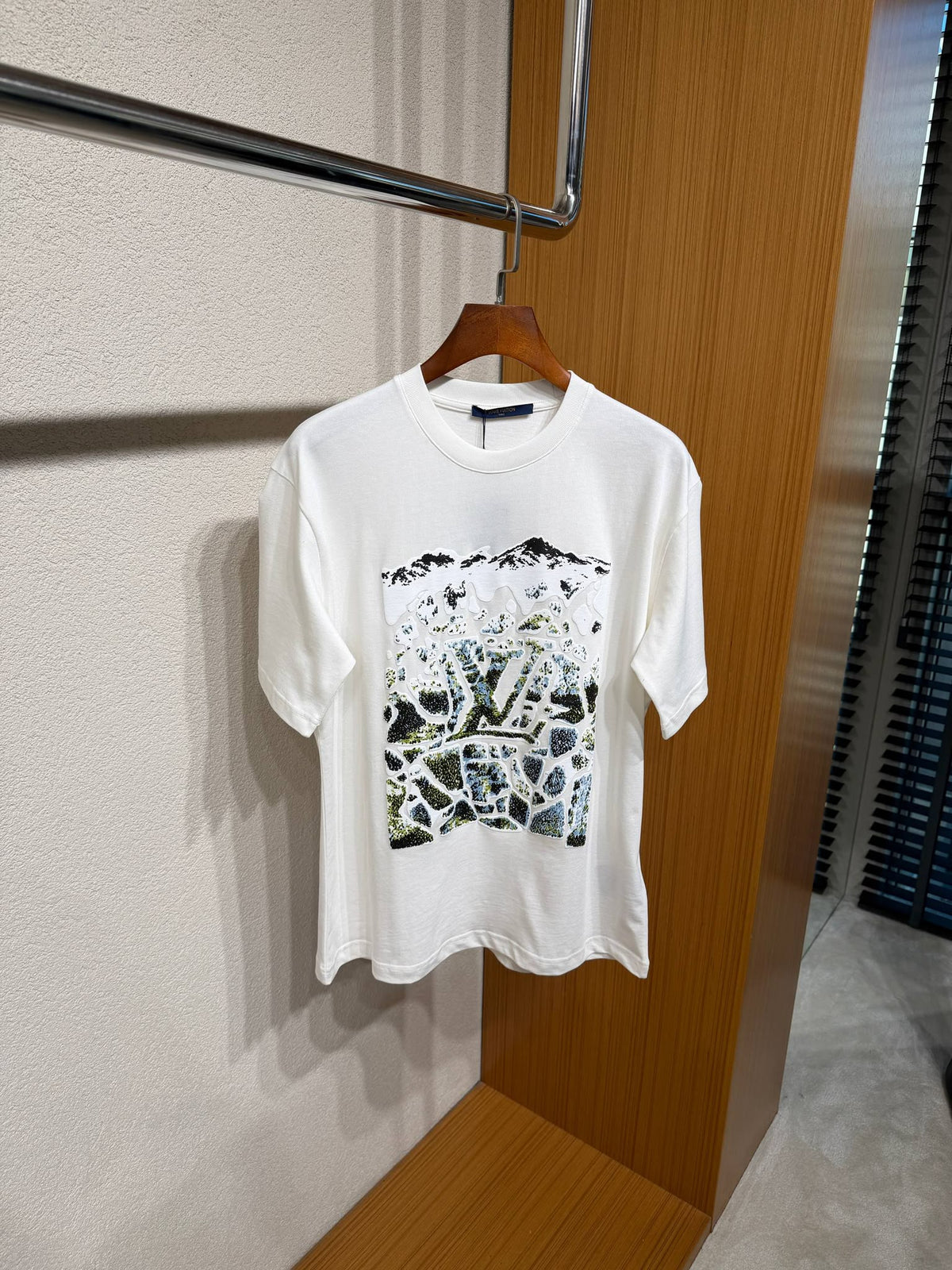 Louis Vuitton Mountain Mosaic T-Shirt – White