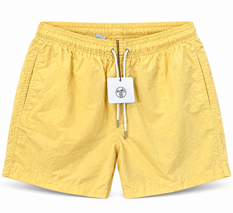 Hermès Drawstring Swim Shorts – Lemon Yellow