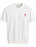 AMI de Coeur Knit T-Shirt – Ivory White