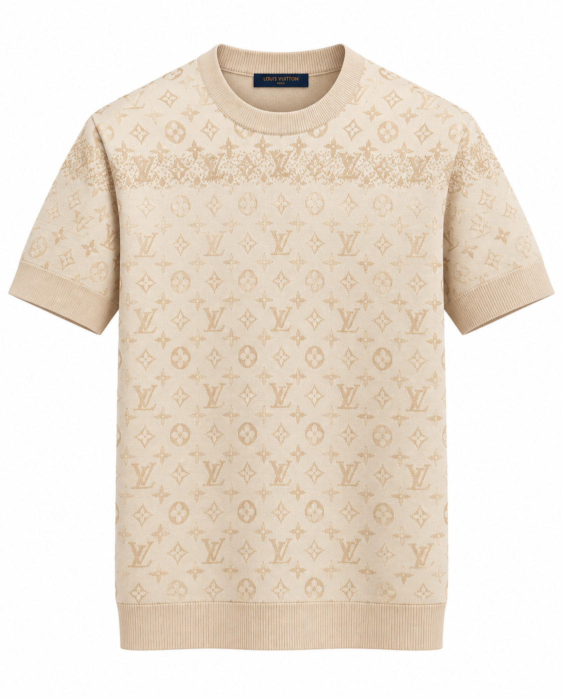 Louis Vuitton Monogram Knit T-Shirt – Cream & Beige