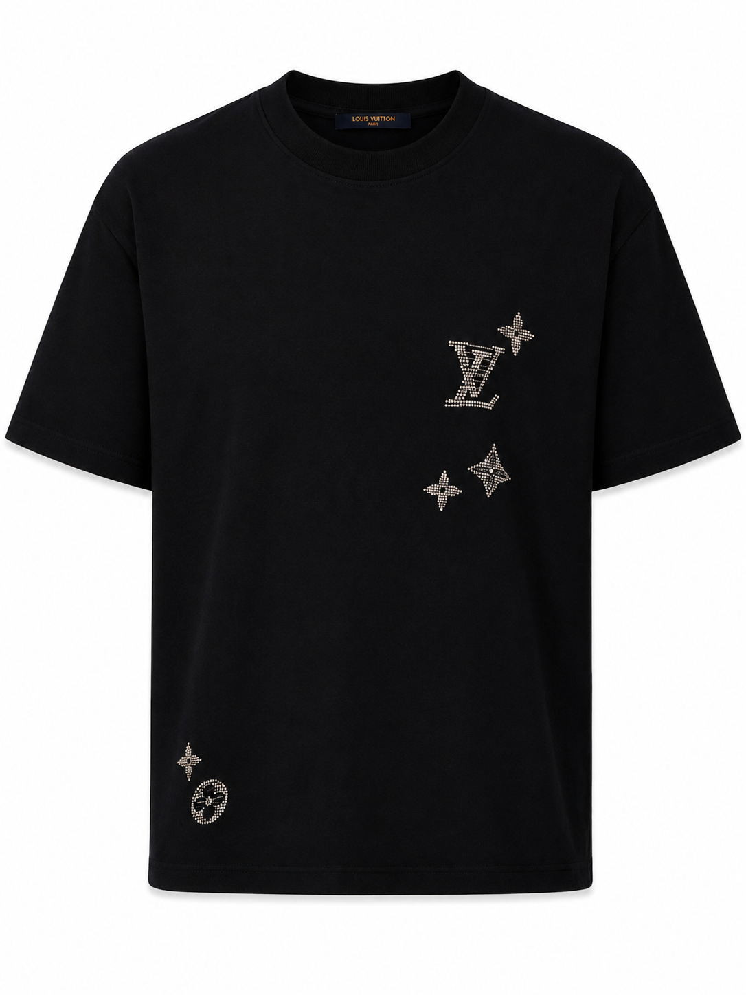 Louis Vuitton Crystal Monogram T-Shirt – Black