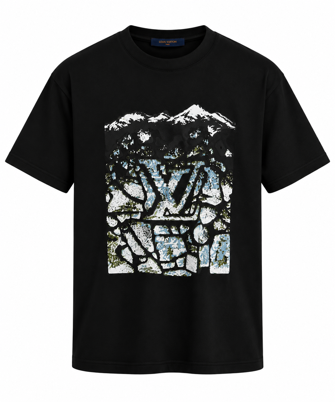 Louis Vuitton Mountain Mosaic T-Shirt – Black