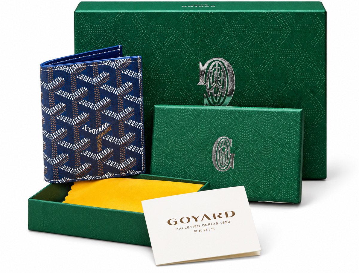 Goyard Victoire Wallet – Navy Blue