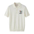 Hermès Graphic Embroidered Knit Polo – Off-White