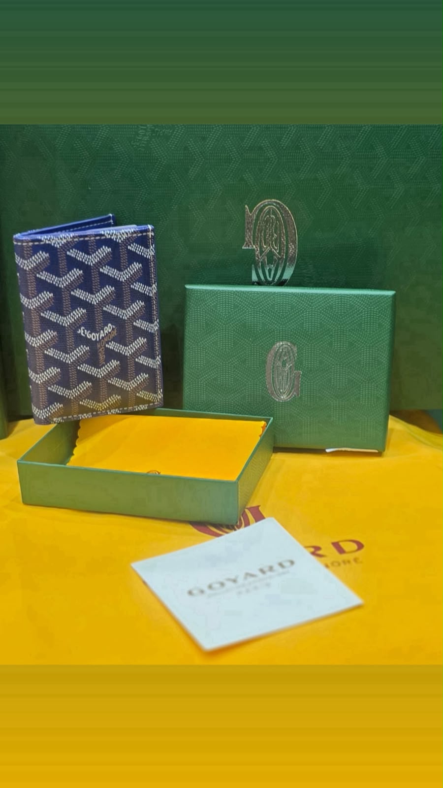 Goyard Victoire Wallet – Navy Blue