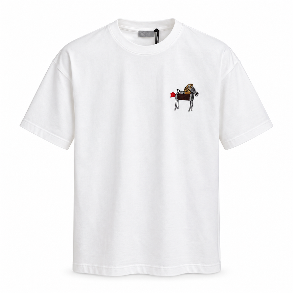 Dior Equestrian Embroidered T-Shirt – White
