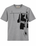 Hermès Equestrian Graphic Crewneck T-Shirt – Grey & Blac