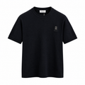 Brunello Cucinelli Logo Knit Crewneck T-Shirt – Black
