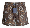 Louis Vuitton Monogram Printed Swim Shorts – Brown
