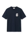 Hermès Card Holder Graphic Patch T-Shirt – Navy Blue