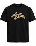 Louis Vuitton Embroidered Signature T-Shirt – Black & Gold