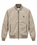 Beige Lightweight Bomber Jacket