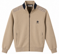 Loro Piana Ribbed Zip-Up Jacket – Beige