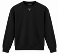 Prada Black Triangle Logo Crewneck Sweatshirt