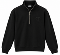 Dior Black CD Logo Half-Zip Sweatshirt