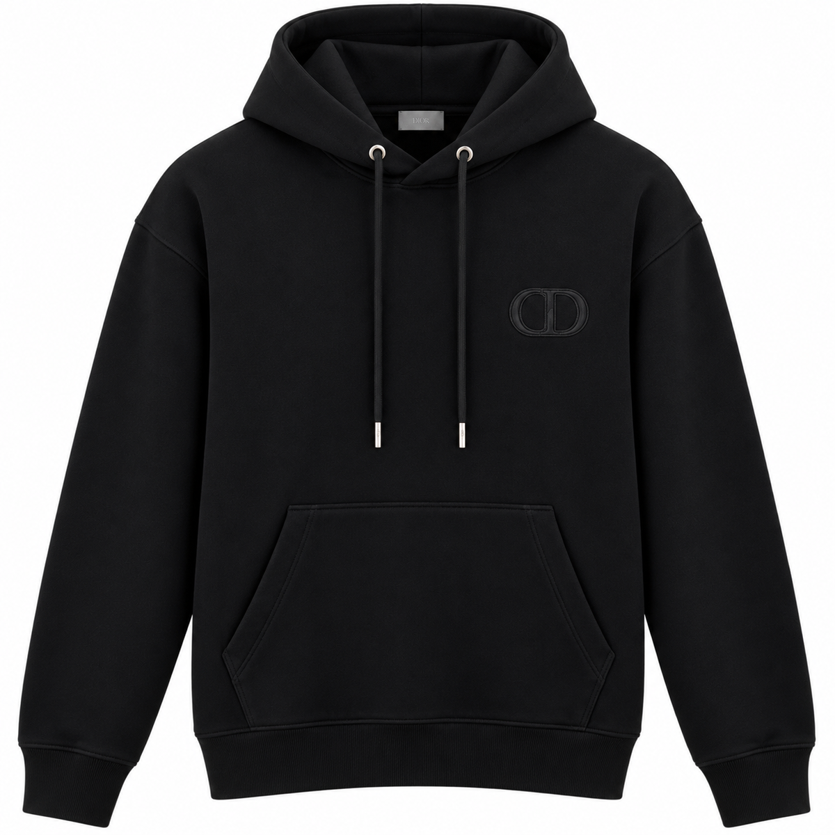 Dior CD Logo Hoodie – Black