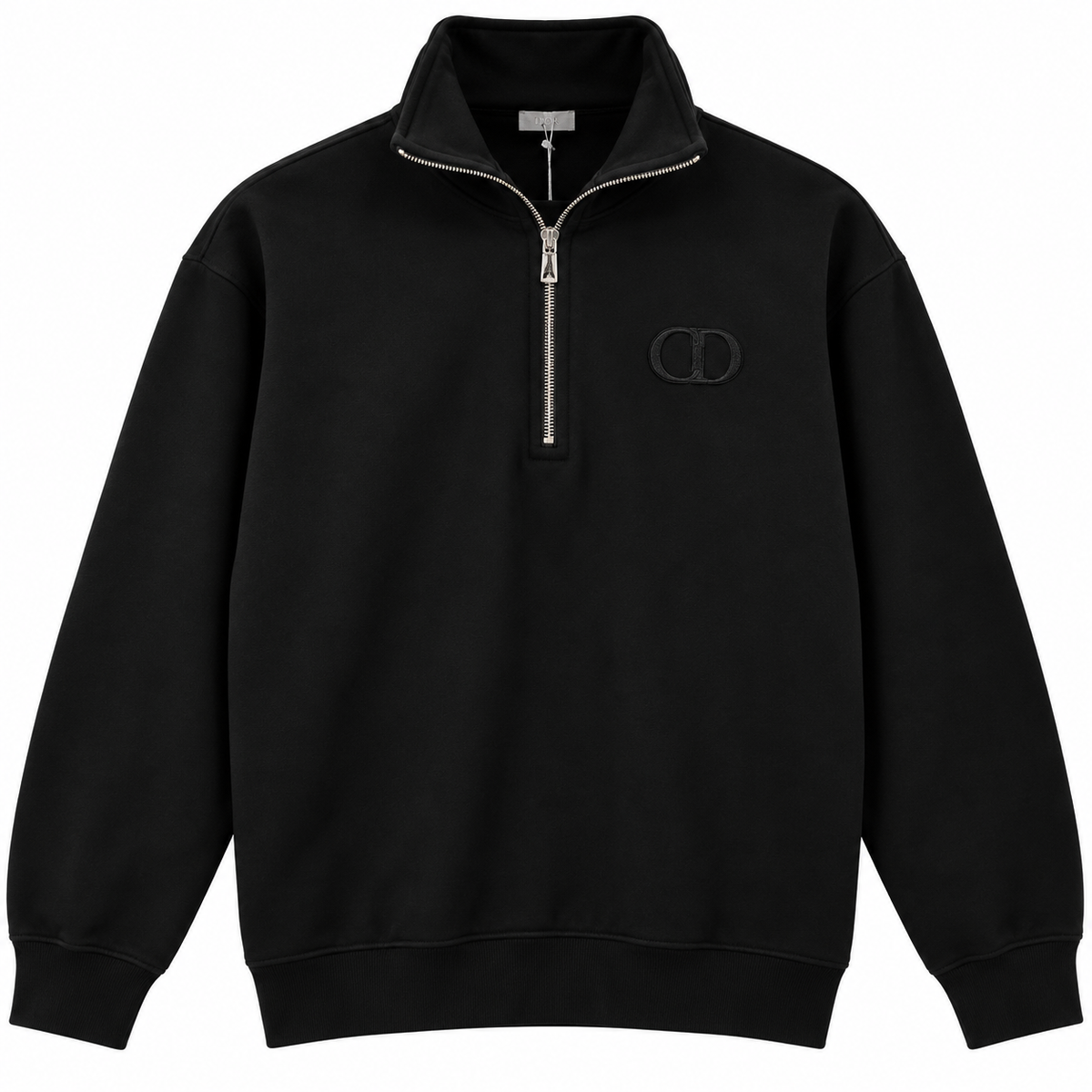 Dior CD Half-Zip Sweatshirt – Black