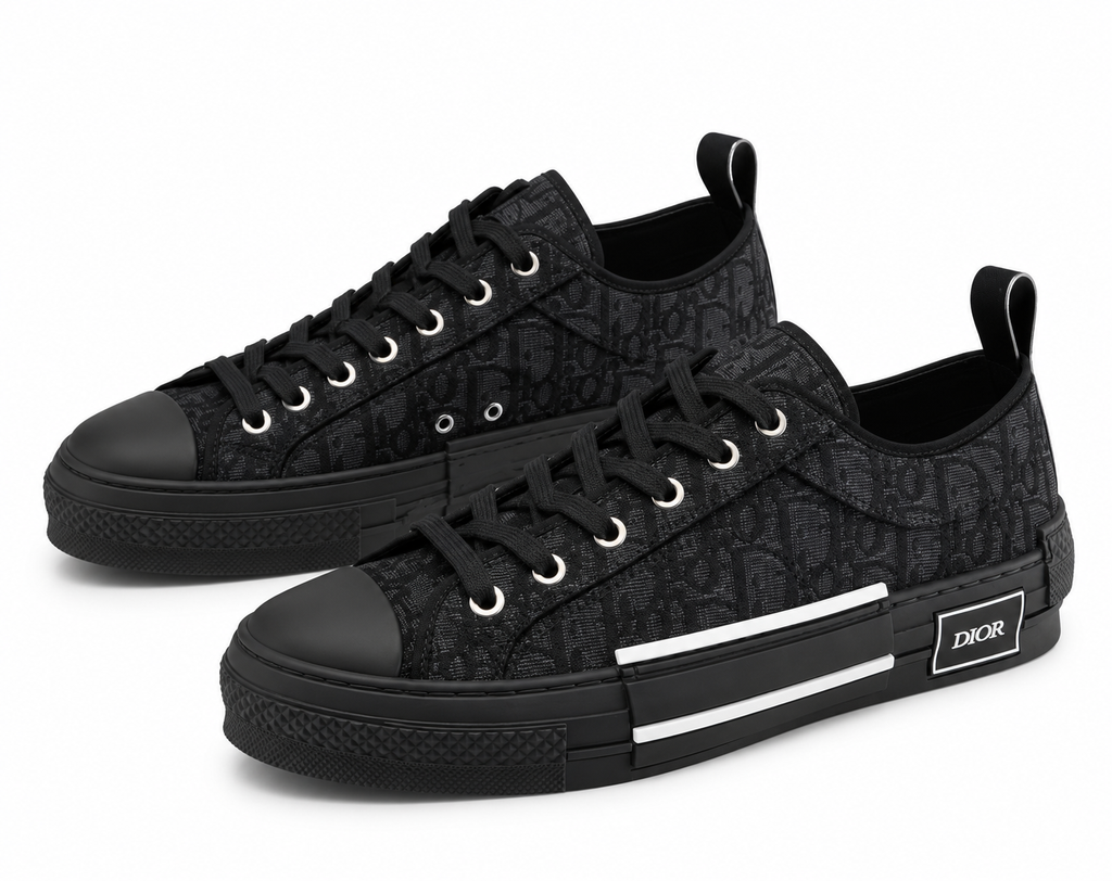 Dior B23 Oblique Low-Top Sneakers – Black