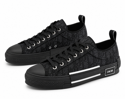 Dior B23 Oblique Low-Top Sneakers – Black