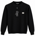 Dolce & Gabbana Metal Logo Knit Sweater – Black