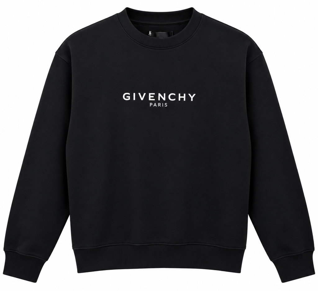 Givenchy Black Logo Crewneck Sweatshirt