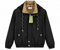 Gucci GG Monogram Hooded Bomber Jacket – Black & Beige