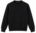 Louis Vuitton Black Tonal LV Crewneck Sweater