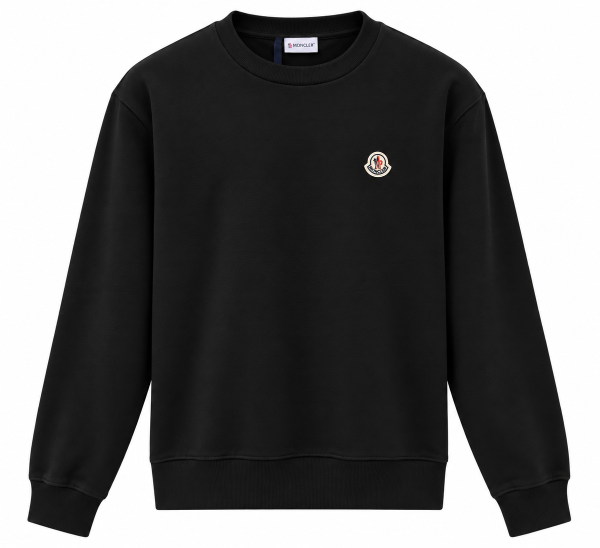 Moncler Black Logo Crewneck Sweatshirt