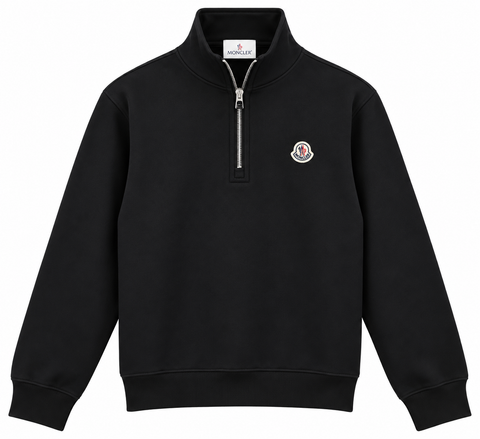Moncler Half-Zip Sweatshirt – Black