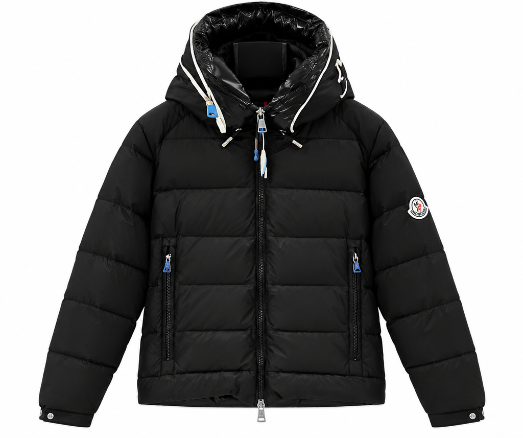 Moncler Hooded Quilted Puffer Jacket – Black